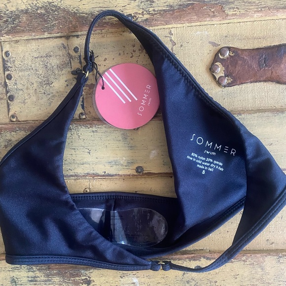 SOMMER SWIM BIKINI BOTTOMS BLACK BRAZILIAN NWT - Picture 8 of 15